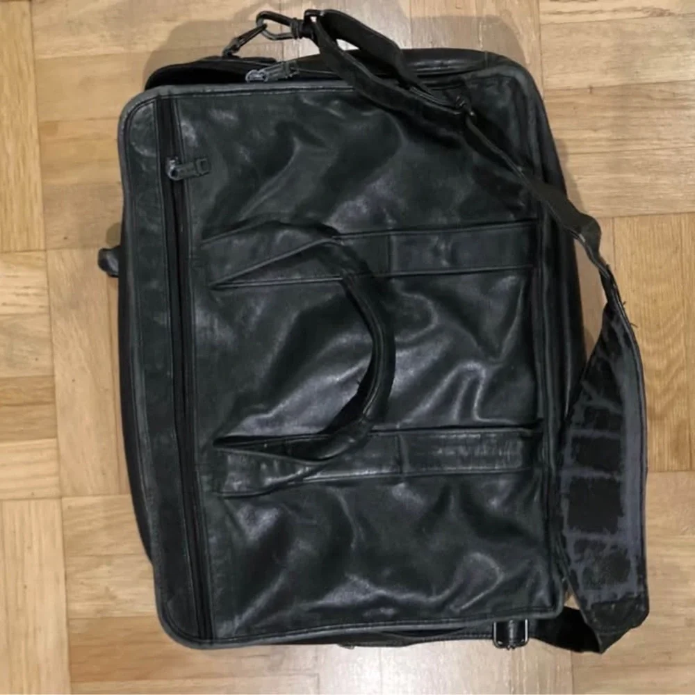 Tumi Alpha Napa Leather Overnight Briefcase